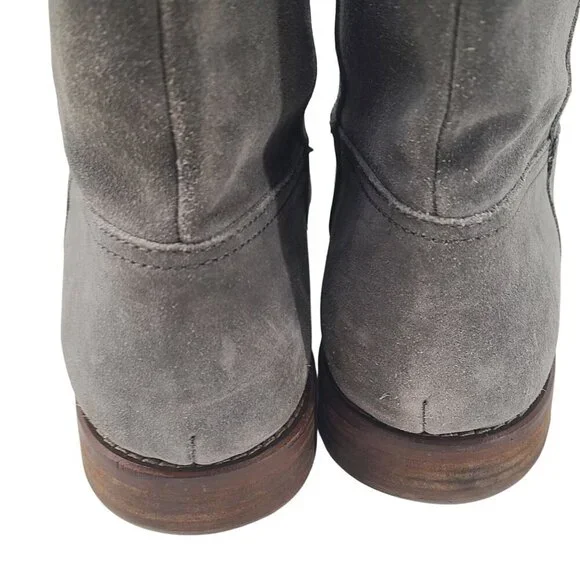 Madewell Women's The Otis Ankle Boots Suede Gray Size 10 Western, Casual boho - Picture 5 of 9